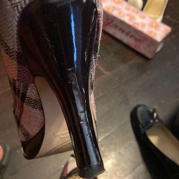 Madden Girl - Purple Mutli peep toe platform heels - Picture 11 of 13